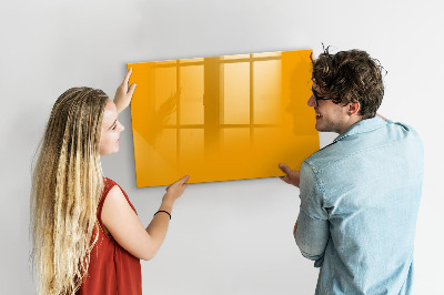 Magnetic board for writing Golden yellow color