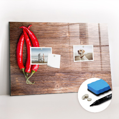 Magnetic board with marker Peppers