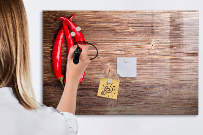 Magnetic board with marker Peppers