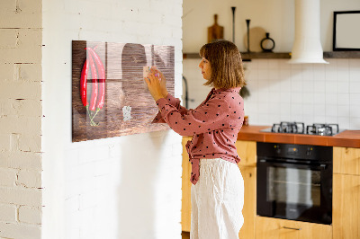 Magnetic board with marker Peppers