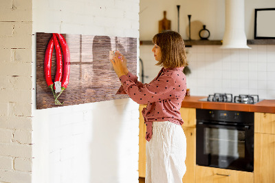 Magnetic board with marker Peppers