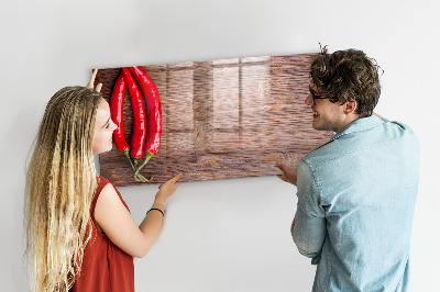 Magnetic board with marker Peppers