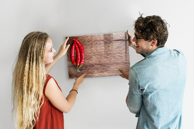 Magnetic board with marker Peppers