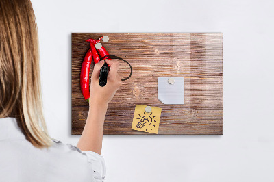 Magnetic board with marker Peppers