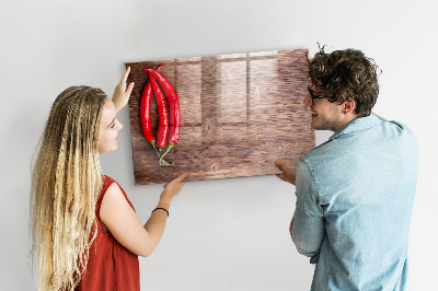 Magnetic board with marker Peppers