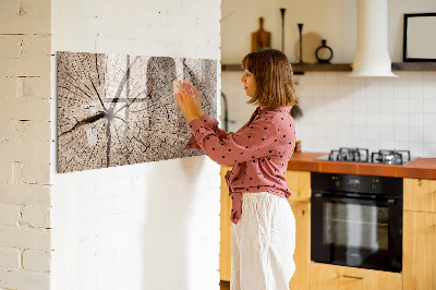 Magnetic board with marker Old Wood Trunk