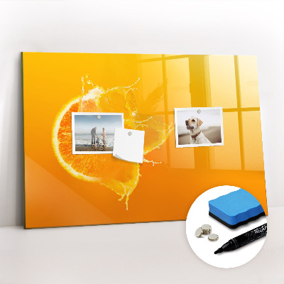 Magnetic erase board Orange