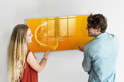 Magnetic erase board Orange