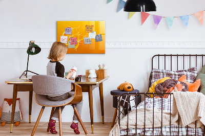 Magnetic erase board Orange
