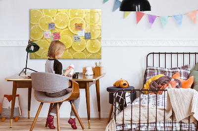 Magnetic erase board Lemon slices