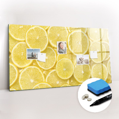 Magnetic board for writing Lemon slices