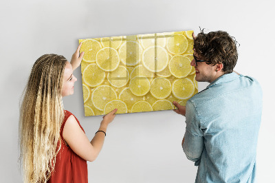 Magnetic erase board Lemon slices