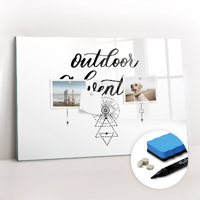 Magnetic writing board Outdoor adventure