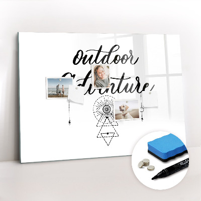 Magnetic writing board Outdoor adventure