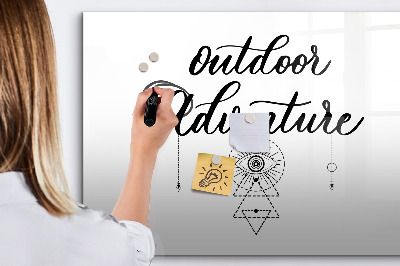 Magnetic writing board Outdoor adventure