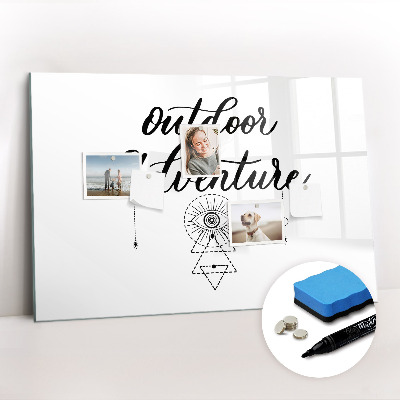 Magnetic writing board Outdoor adventure