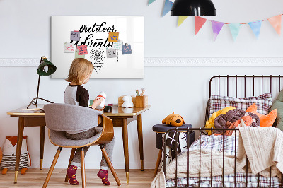 Magnetic writing board Outdoor adventure