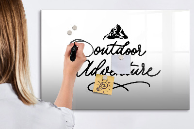Magnetic writing board Outdoor adventure