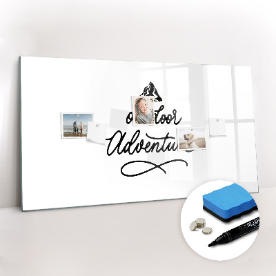 Magnetic board for writing Outdoor adventure