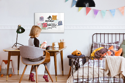 Magnetic board for writing Outdoor adventure