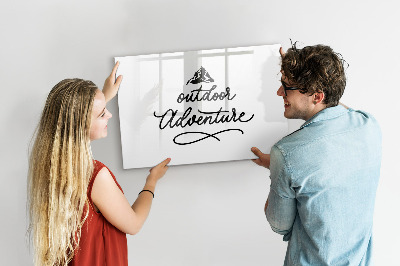 Magnetic writing board Outdoor adventure