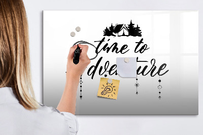Magnetic board for drawing Time for an adventure