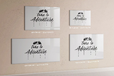 Magnetic writing board Time for an adventure