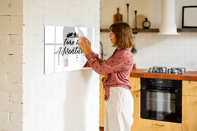Magnetic board for drawing Time for an adventure