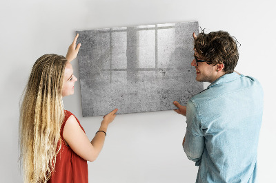Magnetic erase board Raw wall