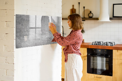 Magnetic drawing board Raw wall