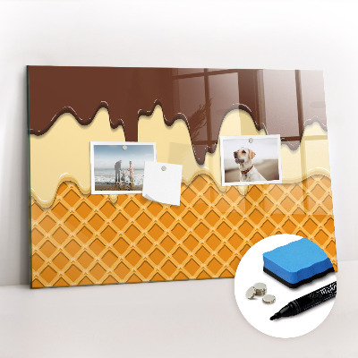 Magnetic erase board Ice-cream
