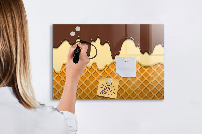 Magnetic erase board Ice-cream