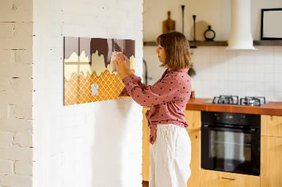 Magnetic erase board Ice-cream