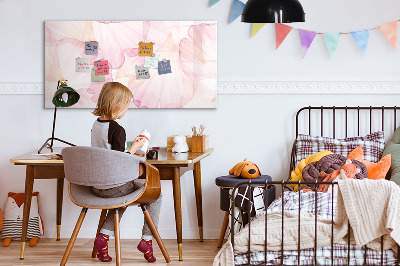 Magnetic erase board Watercolor petals
