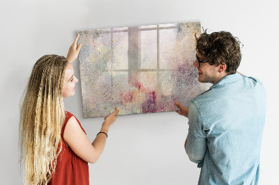 Magnetic writing board Painted abstraction