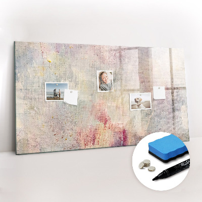 Magnetic writing board Painted abstraction