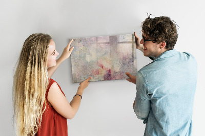 Magnetic writing board Painted abstraction