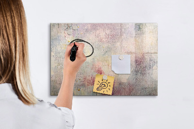 Magnetic writing board Painted abstraction