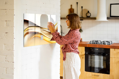 Magnetic erase board Abstract wave