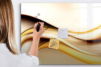 Magnetic erase board Abstract wave
