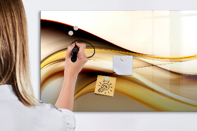 Magnetic erase board Abstract wave