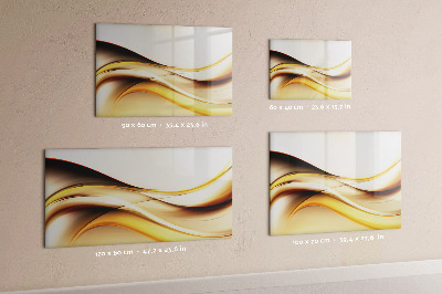 Magnetic erase board Abstract wave