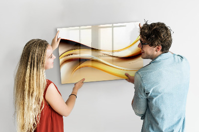 Magnetic erase board Abstract wave