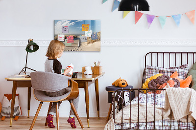 Magnetic board for writing Beach View