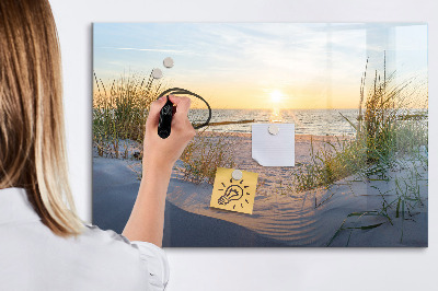 Magnetic board with marker Sunset on the Beach