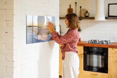 Magnetic board with marker Sunset on the Beach