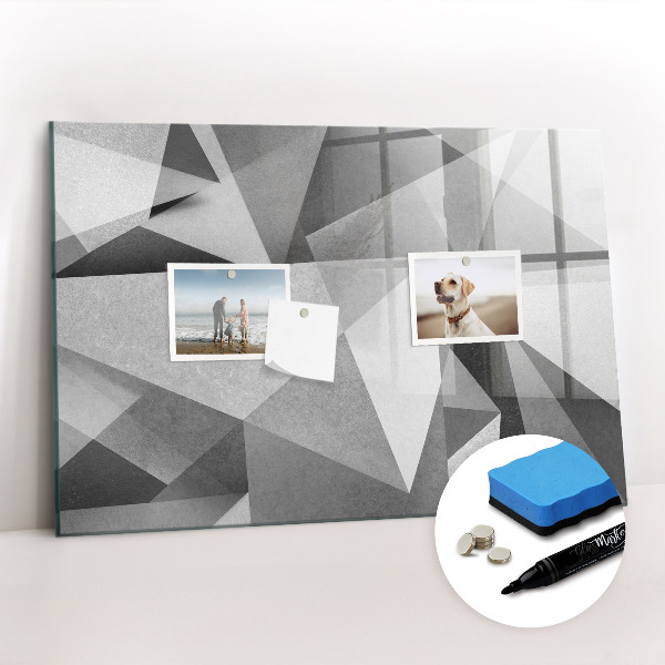 Magnetic erase board 3D abstraction