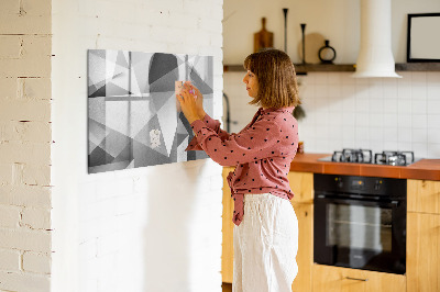 Magnetic erase board 3D abstraction