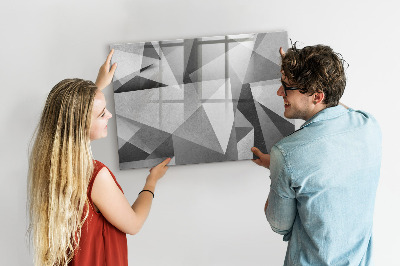 Magnetic erase board 3D abstraction