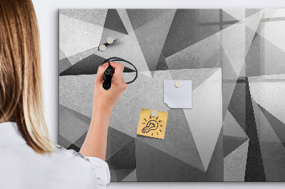 Magnetic erase board 3D abstraction
